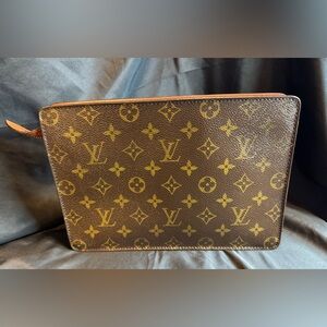 Louis Vuitton LV Monogram Canvas Pochette Homme Clutch Bag